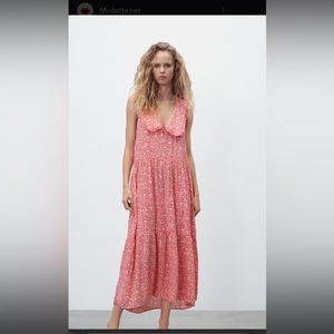Zara Oversized Print Dress Size Medium